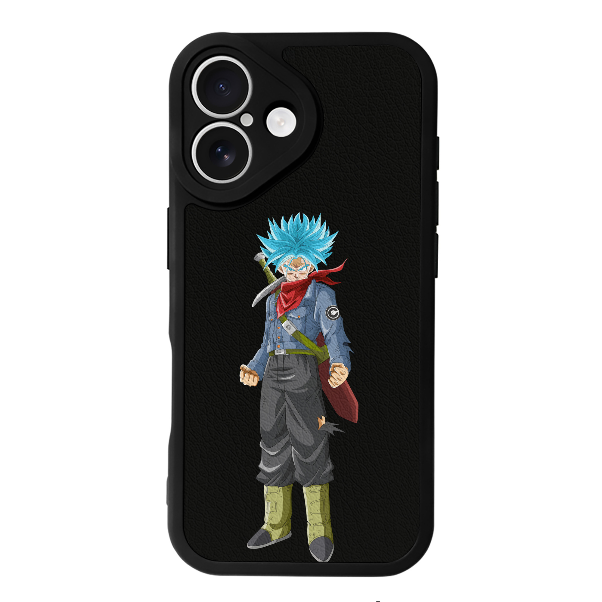 （画像用） ドラゴンボール トランクス（Torankusu）DRAGON BALL Trunks 【iPhone 16シリーズ対応】シリコンスマホケース（レザー調） 材質：シリコン